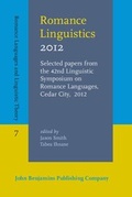 Cover: Romance Linguistics 2012 - John Benjamins Publishing Company