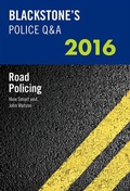 Bild: Blackstone's Police Q&A: Road Policing 2016 - Oxford University Press