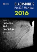 Bild: Blackstone's Police Manual: Evidence and Procedure Volume 2 - Oxford University Press