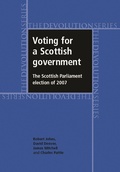Cover: Voting for a Scottish Government - Manchester University Press