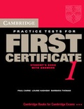 Cover: Cambridge Practice Tests for First Certificate 1 Self-study student's book - Cambridge University Press