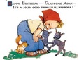 Cover: Little Girl with Fauns Birthday Card - Laughing Elephant