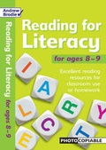 Cover: Reading for Literacy for Ages 8-9 - Andrew Brodie Publications