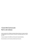 Cover: I Cannot Not Communicate 2015 - greyisgood