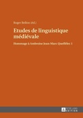 Cover: Etudes de linguistique m&eacute;di&eacute;vale - Peter Lang Verlag