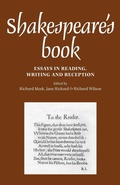 Cover: Shakespeare's Book - Manchester University Press