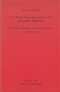 Cover: Der Apokalypsenkommentar des Alexander Minorita - Monumenta Germaniae Historica
