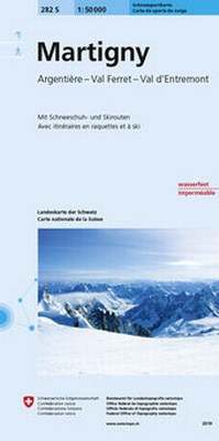 Abbildung von: 282S Martigny Schneespsortkarte - swisstopo