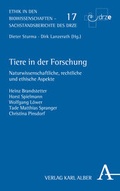Cover: Tiere in der Forschung - Karl Alber Verlag
