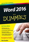 Cover: Word 2016 f&uuml;r Dummies - Wiley-VCH