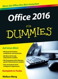 Cover: Office 2016 f&uuml;r Dummies - Wiley-VCH