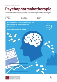 Abbildung von: Psychopharmakotherapie - Wissenschaftliche Verlagsgesellschaft Stuttgart
