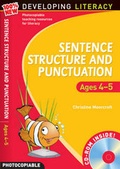 Cover: Sentence Structure and Punctuation - Ages 4-5: Foundation Year - A & C Black Publishers Ltd