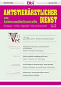 Abbildung von: Amtstierärztlicher Dienst und Lebensmittelkontrolle - Alpha