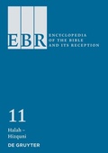 Cover: Encyclopedia of the Bible and Its Reception (EBR) / Halah - Hizquni - De Gruyter