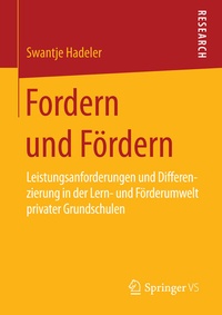 Abbildung von: Fordern und Fördern - Springer VS