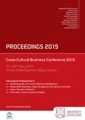 Cover: Cross-Cultural Business Conference 2015 - Shaker