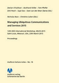 Abbildung von: Managing Ubiquitous Communications and Services 2015 - multicon multimedia consulting
