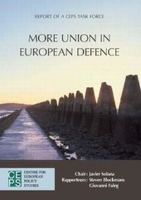 Enlarge image Cover: More Union in European Defence - Centre for European Policy Studies