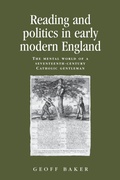Cover: Reading and Politics in Early Modern England - Manchester University Press