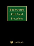 Cover: Butterworths Civil Court Precedents - Butterworths Law