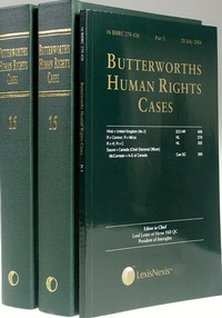 Enlarge image Cover: Butterworths Human Rights Cases Set - Butterworths Law