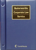 Cover: Butterworths Corporate Law Service - Butterworths Law