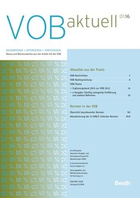 Abbildung von: VOB aktuell - DIN Media