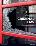 Cover: Criminal Law - Pearson