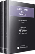 Cover: Williams on Wills Set - Butterworths Law
