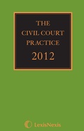 Cover: The Civil Court Practice 2012 - Butterworths Law