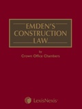 Cover: Emden's Construction Law by Crown Office Chambers - Butterworths Law