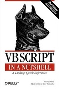 Cover: VBScript in a Nutshell - O'Reilly