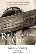 Cover: The Righteousness of One - Wipf and Stock Publishers