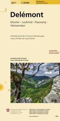 Abbildung von: 223T Delémont Carte d'excursions - swisstopo