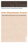 Cover: Zitat, Paraphrase, Plagiat - Campus