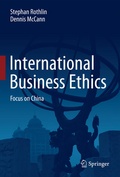 Cover: International Business Ethics - Springer