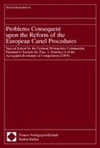 Abbildung von: Problems Consequent upon the Reform of the European Cartel Procedures - Nomos