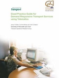 Cover: Good Practice Guide for Demand Responsive Transport Services Using Telematics - University of Newcastle upon Tyne School of Civil Engineering and Geosciences