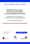 Cover: Multilevel Governance - from local communities to a true European community - Eisenbahnmuseum Heizhaus Strasshof