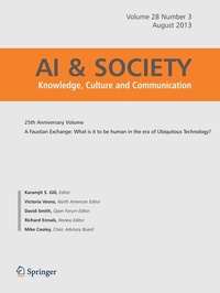 Abbildung von: AI & SOCIETY - Springer