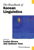 Cover: The Handbook of Korean Linguistics - Wiley