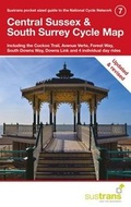 Cover: Central Sussex & South Surrey Cycle Map - CycleCity Guides