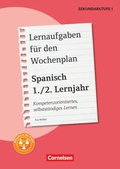 Cover: Lernaufgaben f&uuml;r den Wochenplan - Kompetenzorientiertes, selbstst&auml;ndiges Lernen - Spanisch - 1./2. Lernjahr - Cornelsen P&auml;dagogik