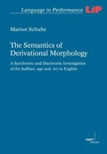 Cover: The Semantics of Derivational Morphology - Narr Francke Attempto