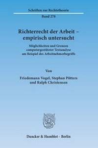 Abbildung von: Richterrecht der Arbeit - empirisch untersucht - fibre