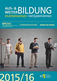 Abbildung von: Aus- und Weiterbildung im Arbeitsschutz - Erich Schmidt Verlag