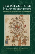 Cover: Jewish Culture in Early Modern Europe - Hebrew Union College Press