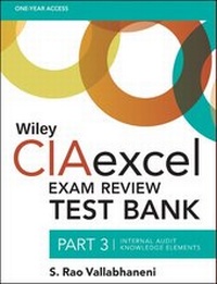 Abbildung von: Wiley CIAexcel Exam Review Test Bank, Part 3 - Wiley