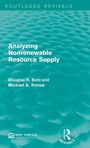 Cover: Analyzing Nonrenewable Resource Supply - Routledge